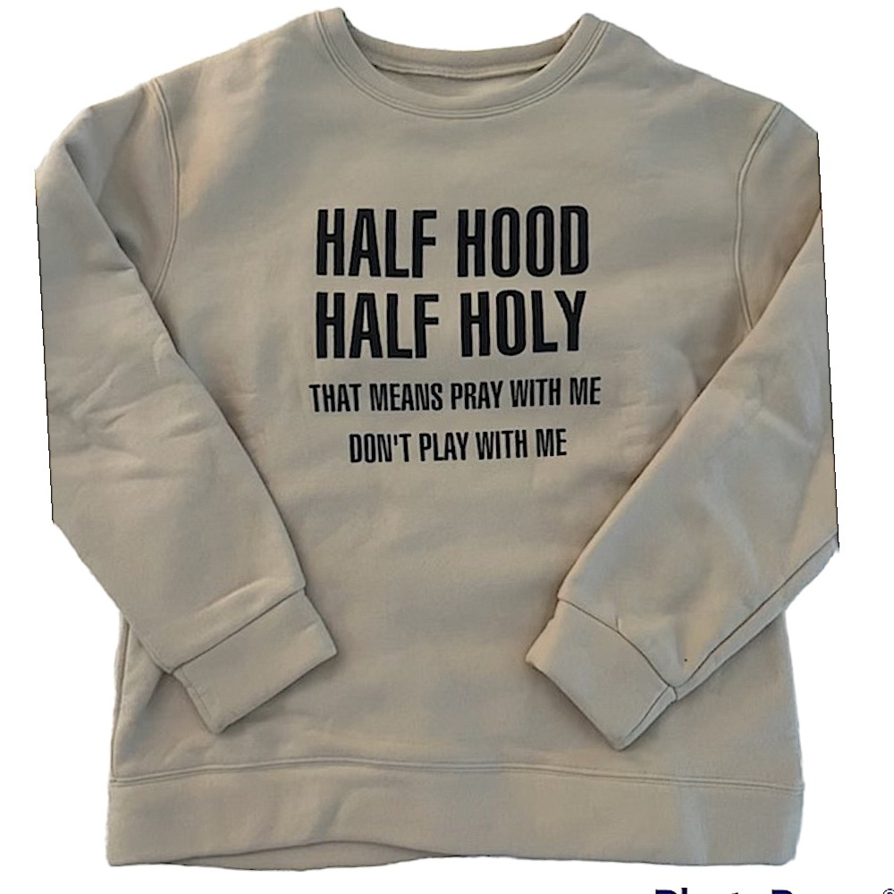 Women’s Tan Spiritual Humorous Crewneck Sweatshirt